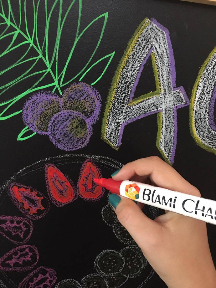 CHALK MARKERS ON ERASABLE MATERIALS