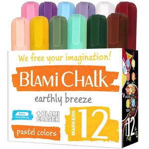 12 Colors Liquid Erasable Chalk Marker Pen For Glass Windows Blackboard  Markers Teaching Tools Office Material Marker Pens