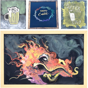 a group of pictures of various types of art with text: 'SUMMER HAPPY TIME 2019'