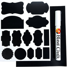 a white marker next to black and white labels with text: 'BLAMi'
