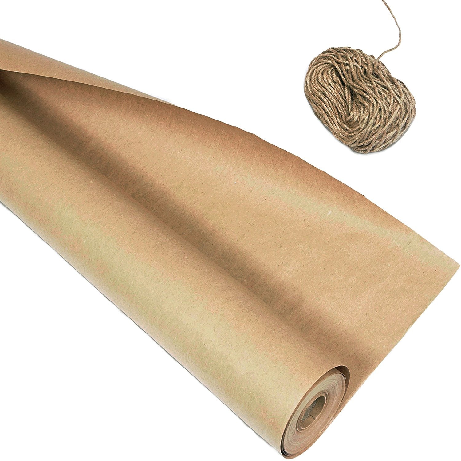 Kraft Paper - Wrapping Paper (30''x1200'') and Rope (2400